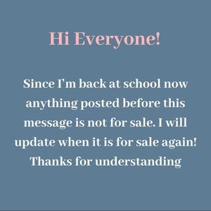 Thanks for understanding :)